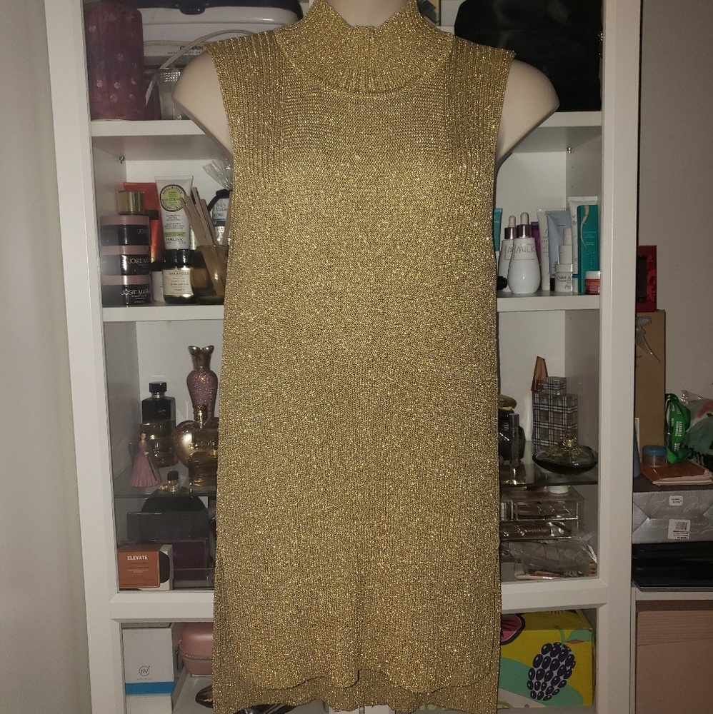 🇺🇸Gold sparkling INC Tunic